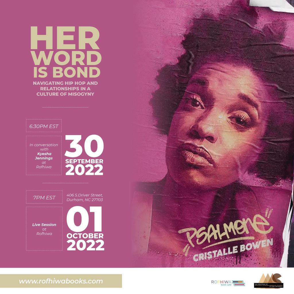 Her Word is Bond: Psalm One, Book Launch and Live Session – Rofhiwa ...